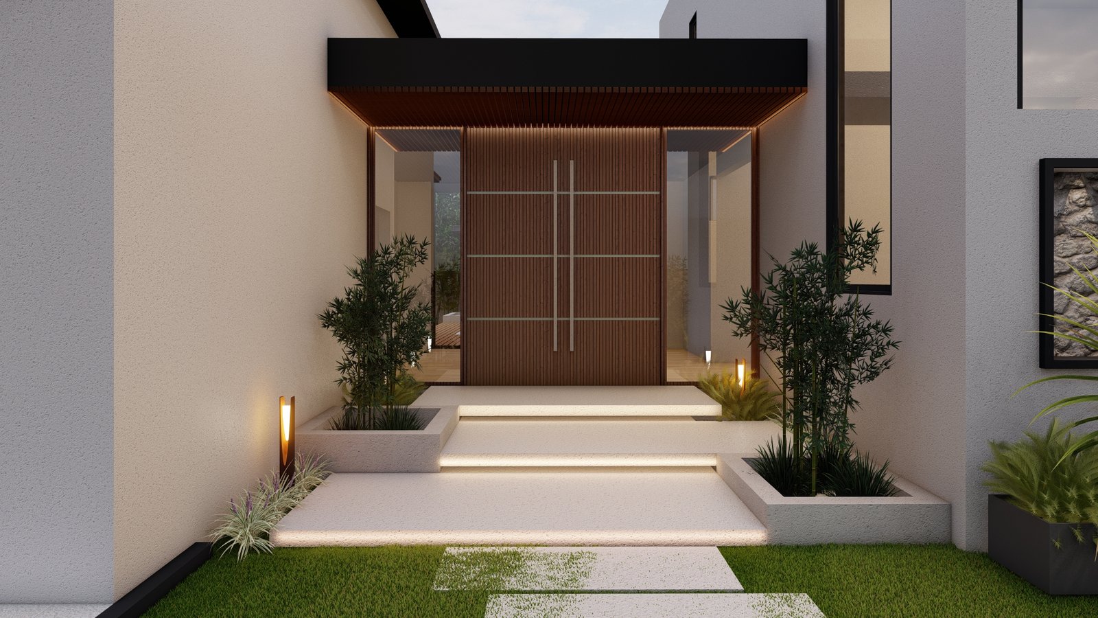 Residence 01, view 4, 3D visualisation