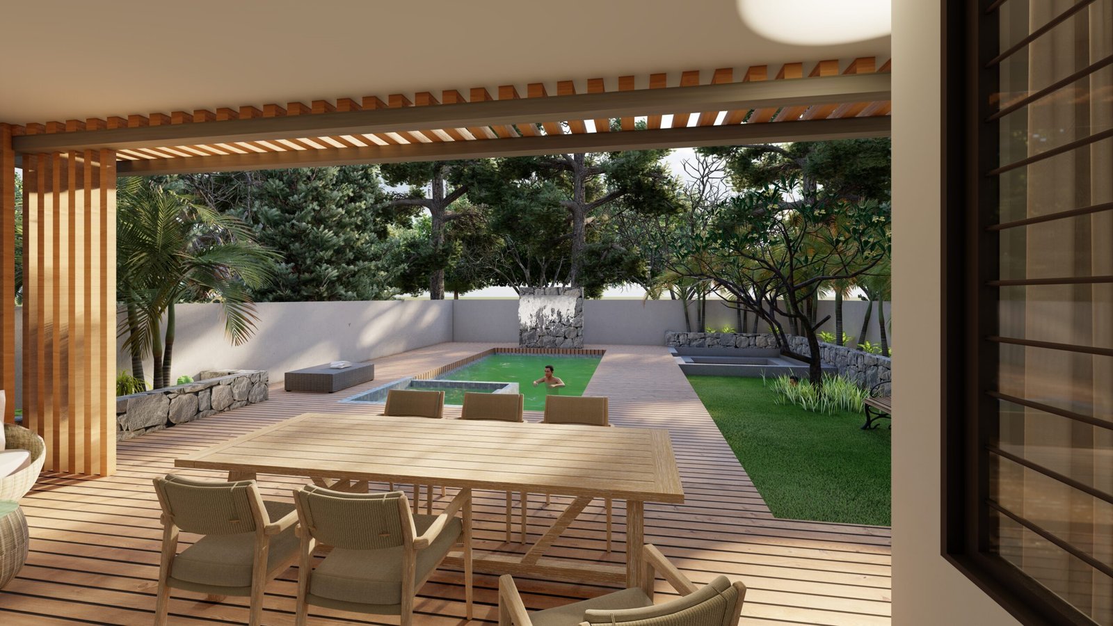KT Residence, view 4, 3D visualisation