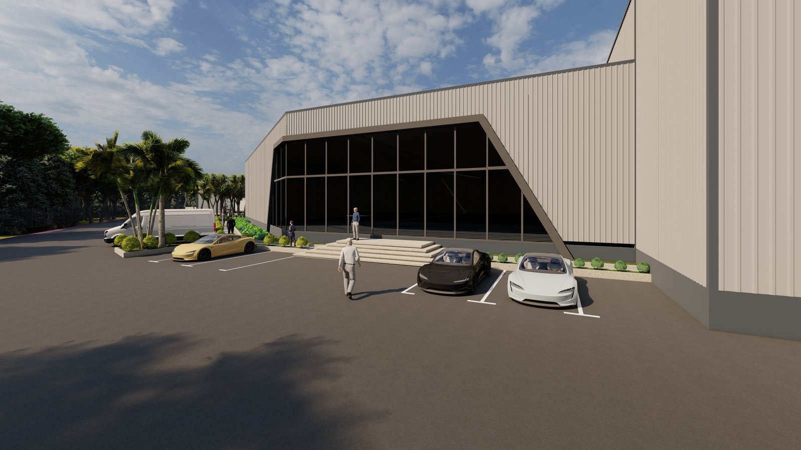 France Délice, mixed use project, 3D visualisation
