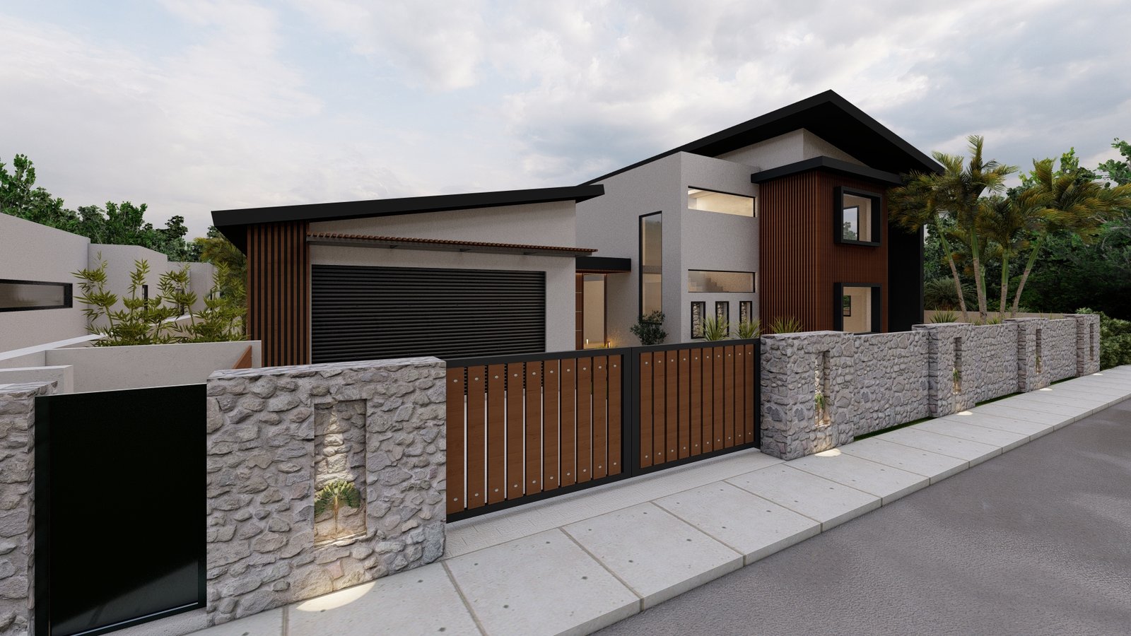 Residence 01, view 10, 3D visualisation