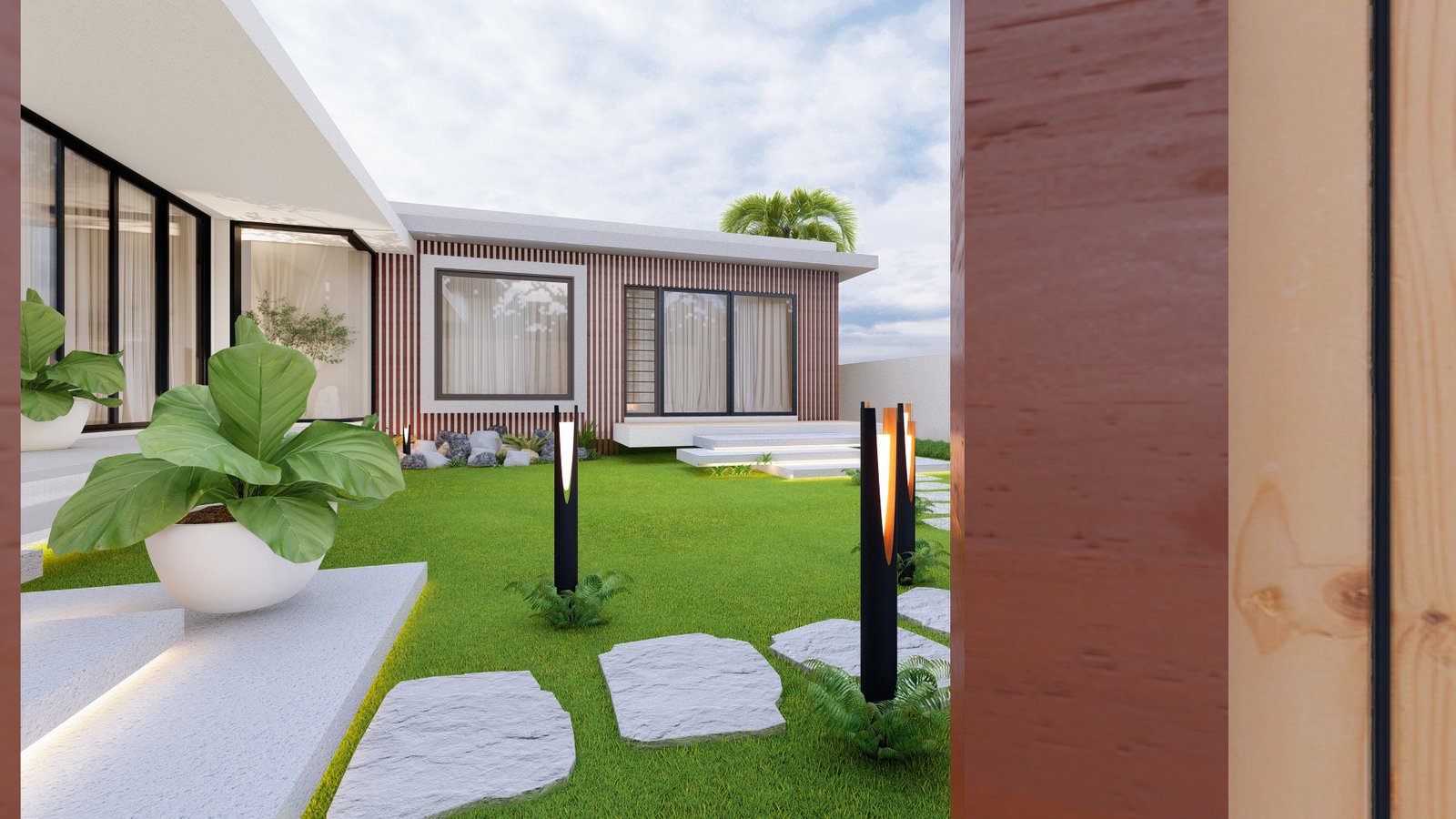 Residence 01, view 7, 3D visualisation