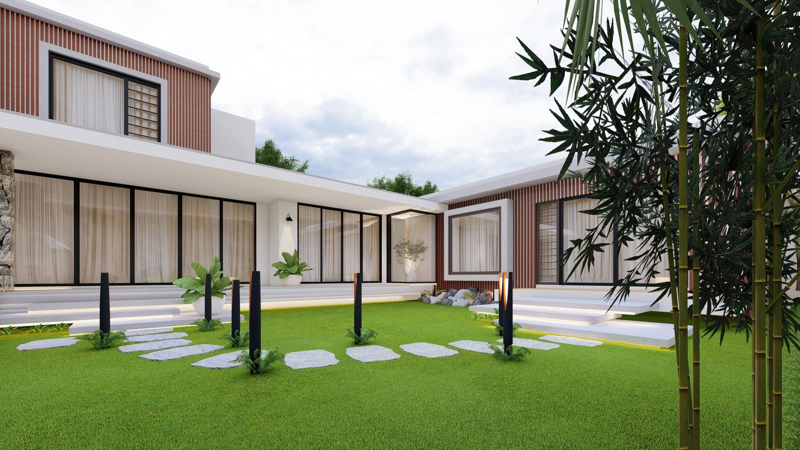 Residence 01, view 6, 3D visualisation