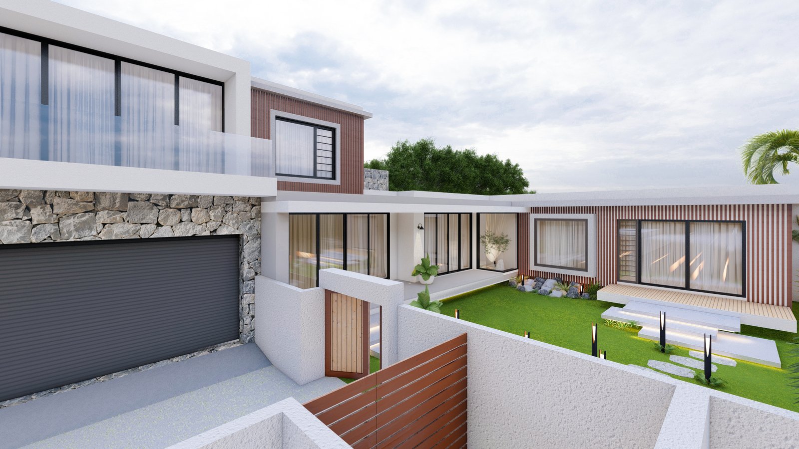 Residence 01, view 8, 3D visualisation